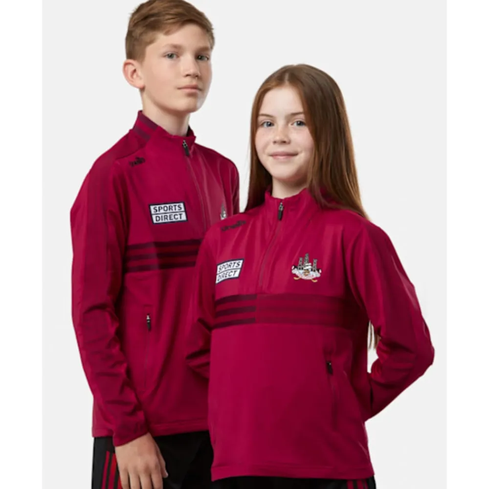 New O'Neills Kids Cork Nepal Half Zip Top Red