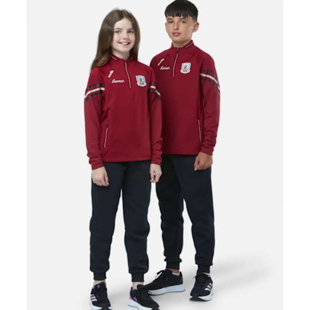 Clearance O'Neills Kids Galway Weston Half Zip Brushed Top Purple