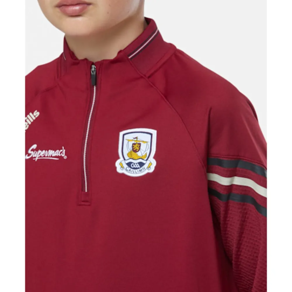 Clearance O'Neills Kids Galway Weston Half Zip Brushed Top Purple