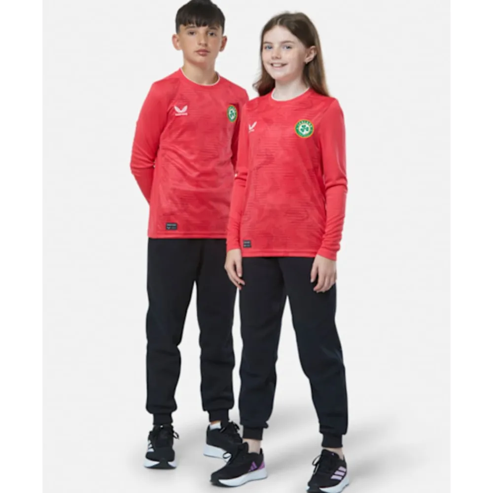 Hot Castore Kids Ireland Away Goalkeeper Jersey Pink