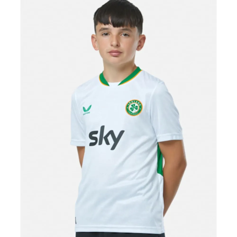 Discount Castore Kids Ireland Away Jersey White