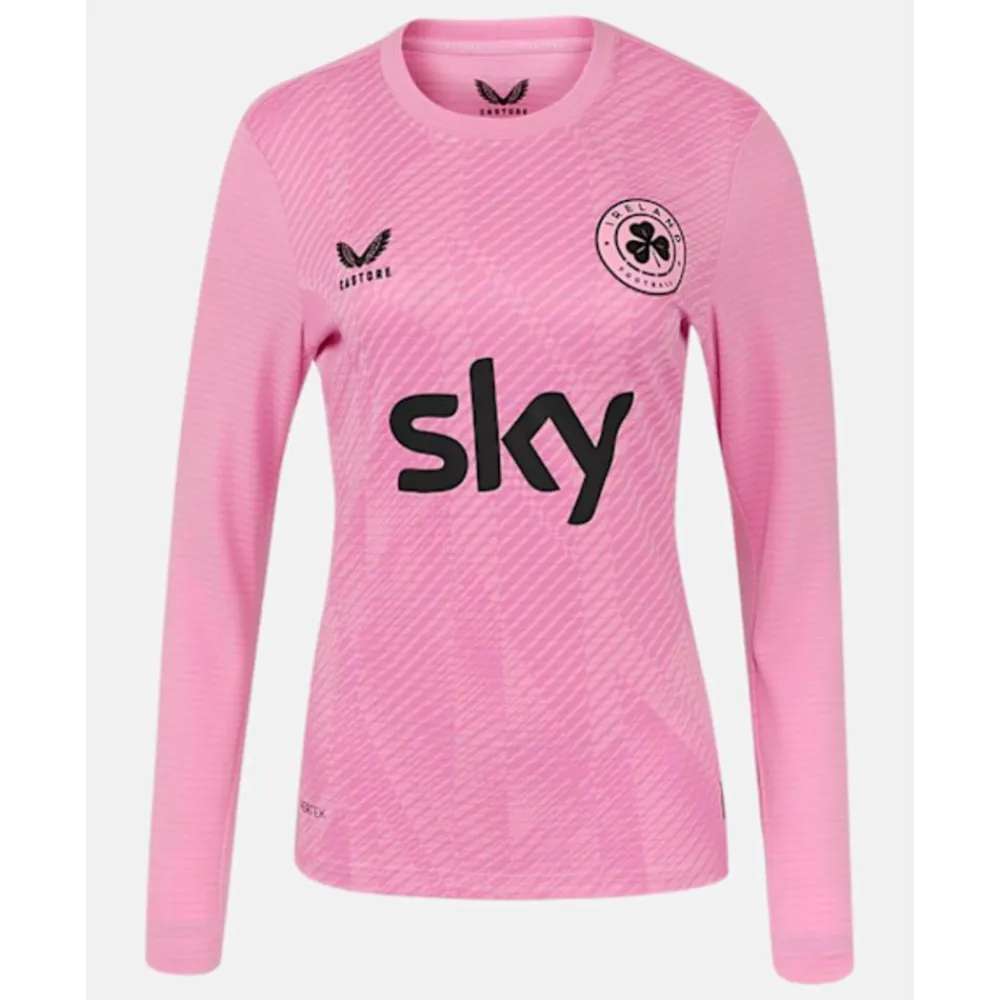 Discount Castore Kids Ireland Home Goalkeeper Jersey Pink