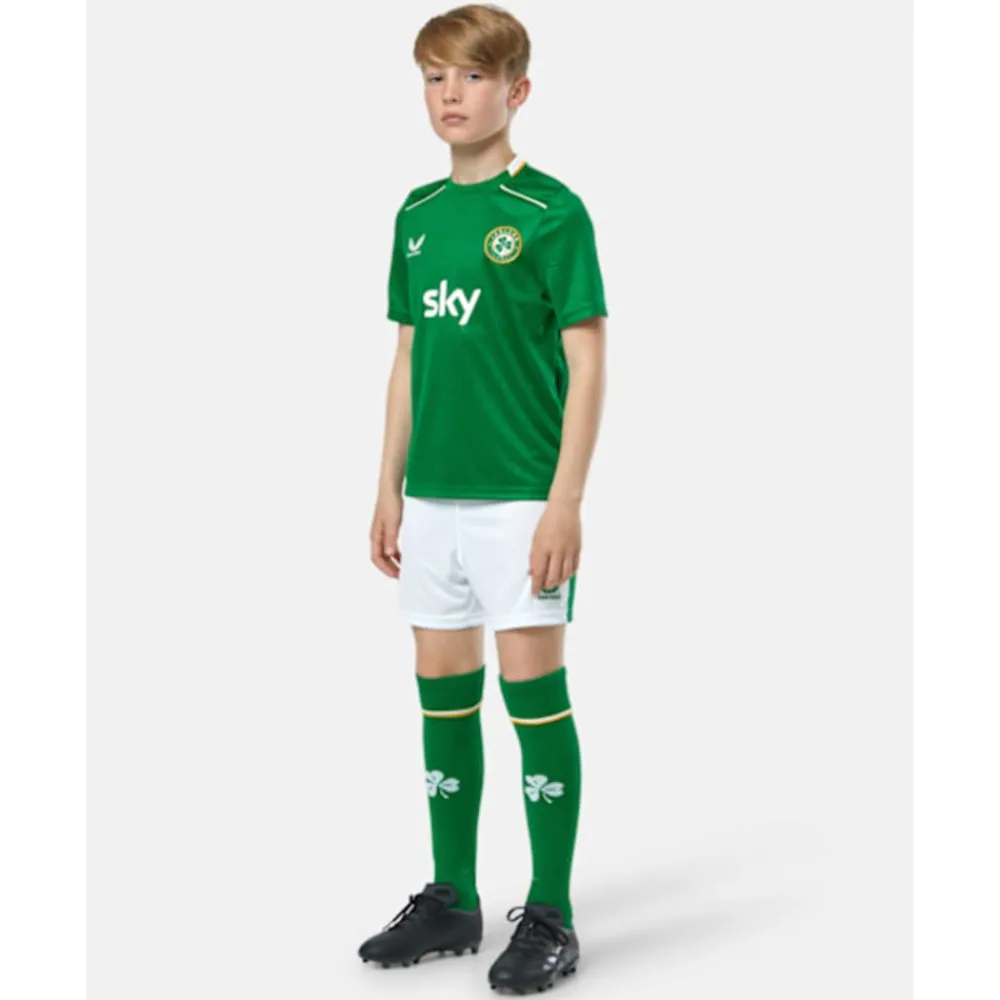 Discount Castore Kids Ireland Home Shorts White