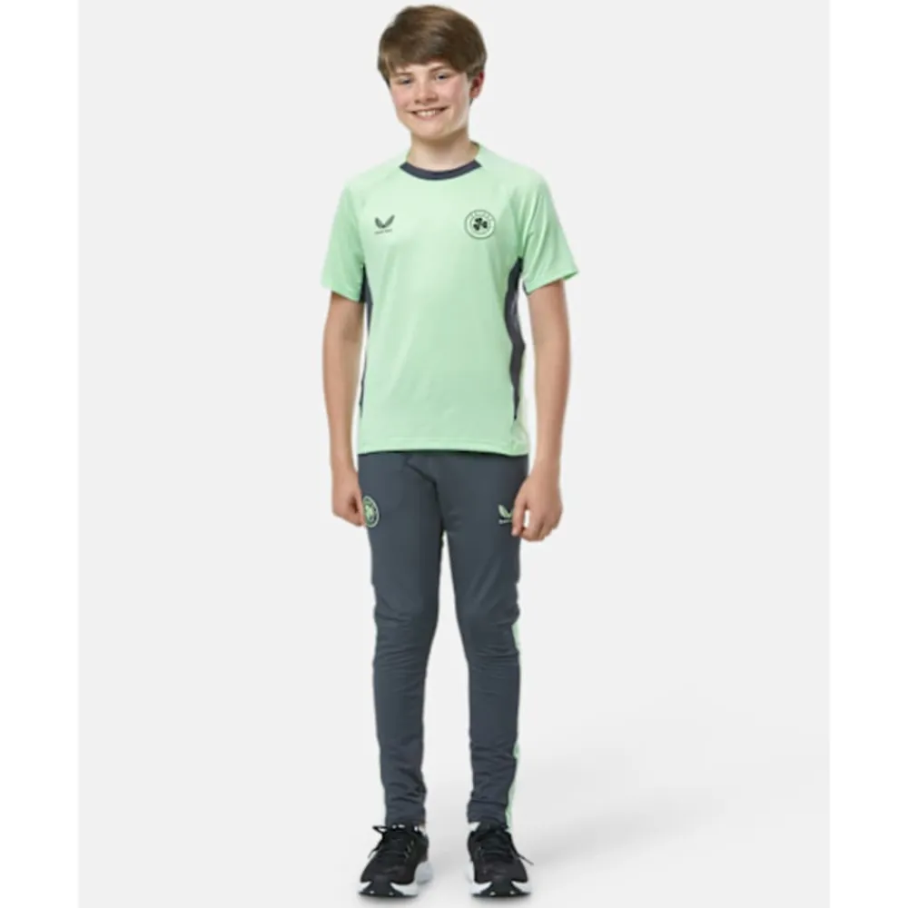 Hot Castore Kids Ireland Pro Training T-Shirt Green