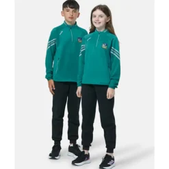 Discount O'Neills Kids Limerick Weston Half Zip Hybrid Top Green