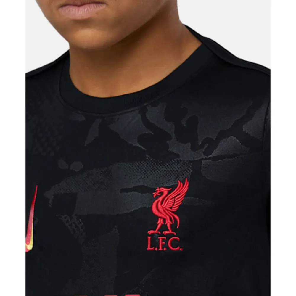 Sale Nike Kids Liverpool Pre-Match Tee Black