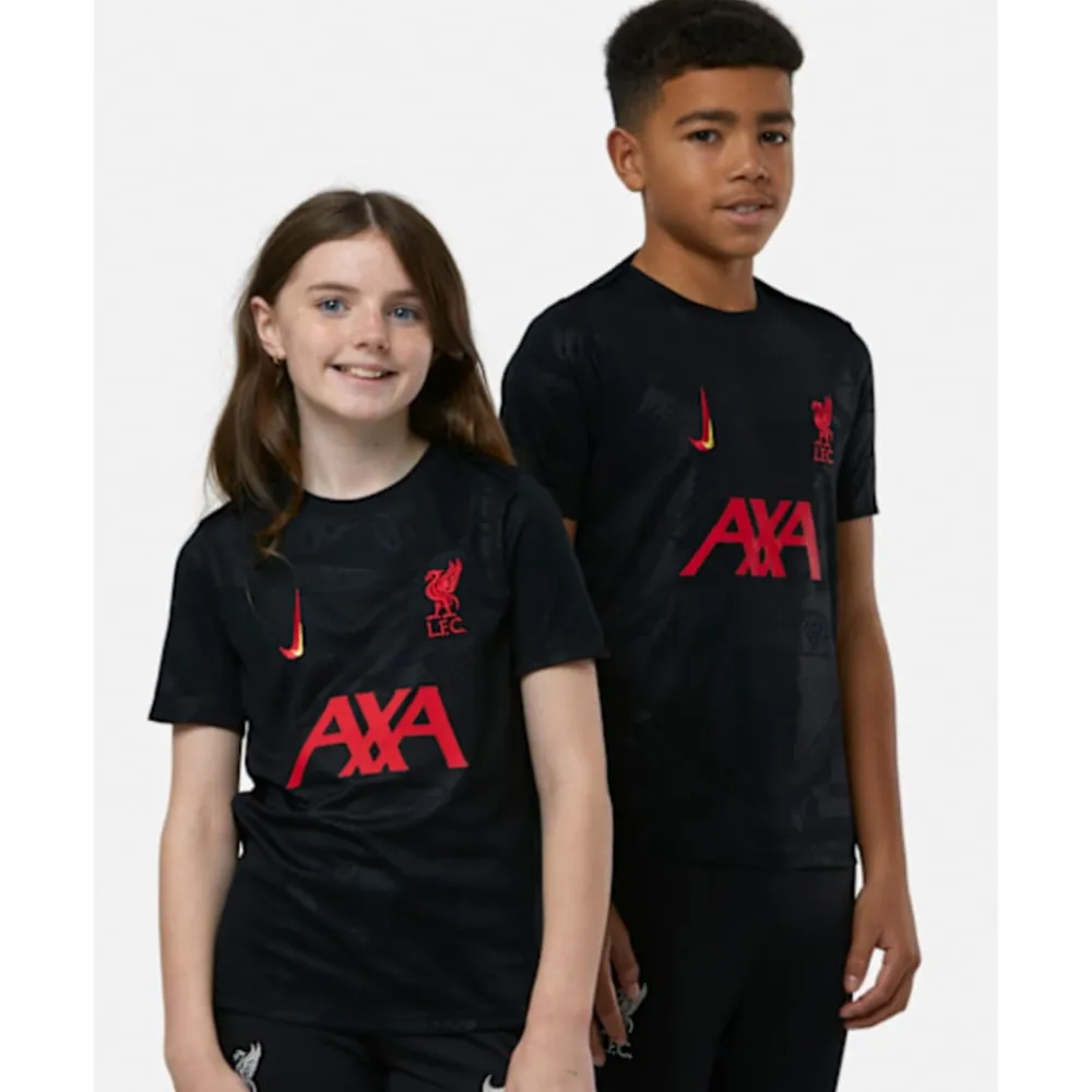 Sale Nike Kids Liverpool Pre-Match Tee Black