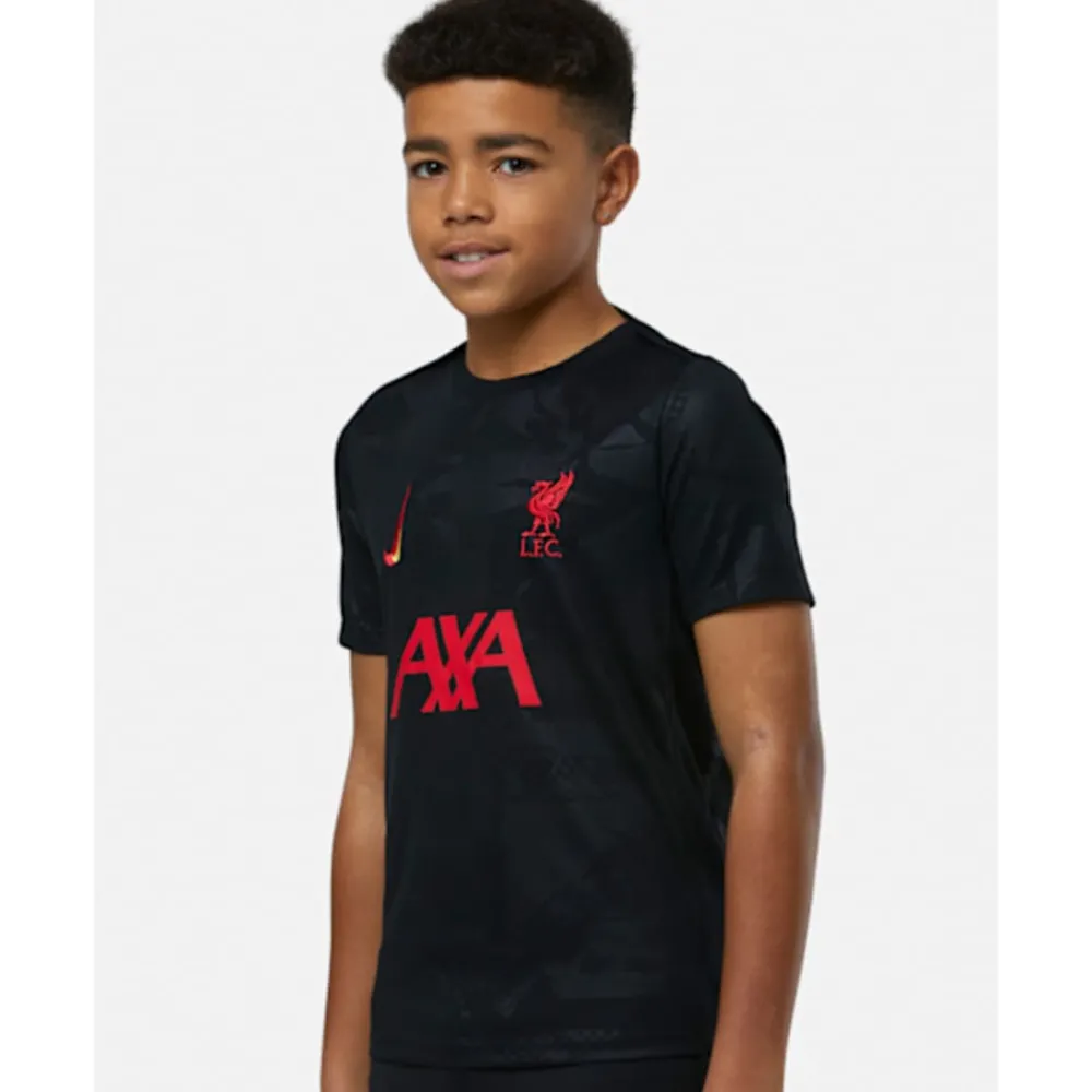 Sale Nike Kids Liverpool Pre-Match Tee Black