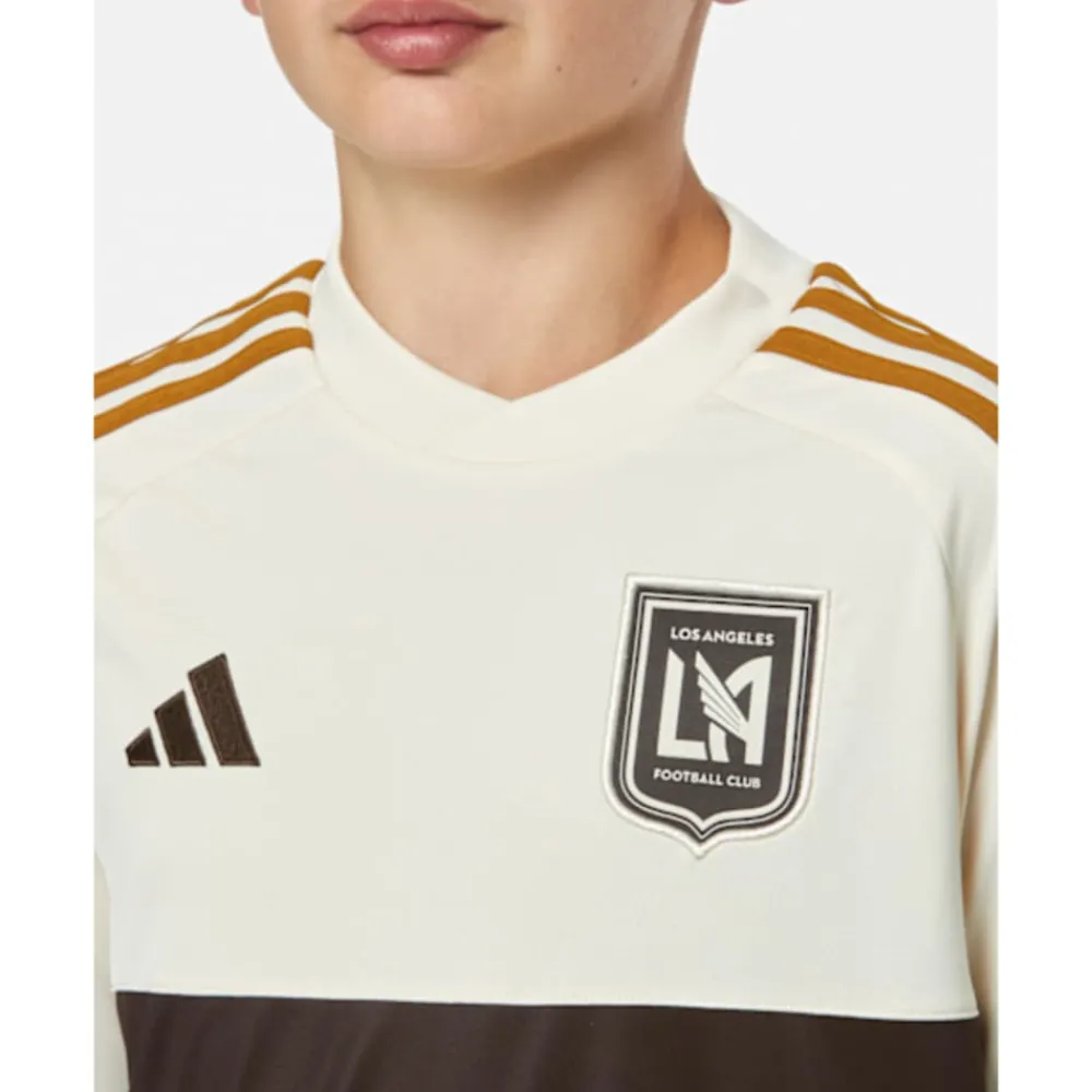 Clearance adidas Kids Los Angeles FC 24/25 Third Jersey Cream