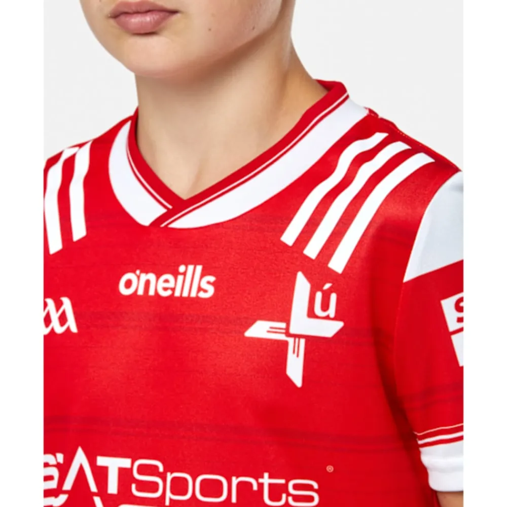 Hot O'Neills Kids Louth 23/24 Home Jersey Red