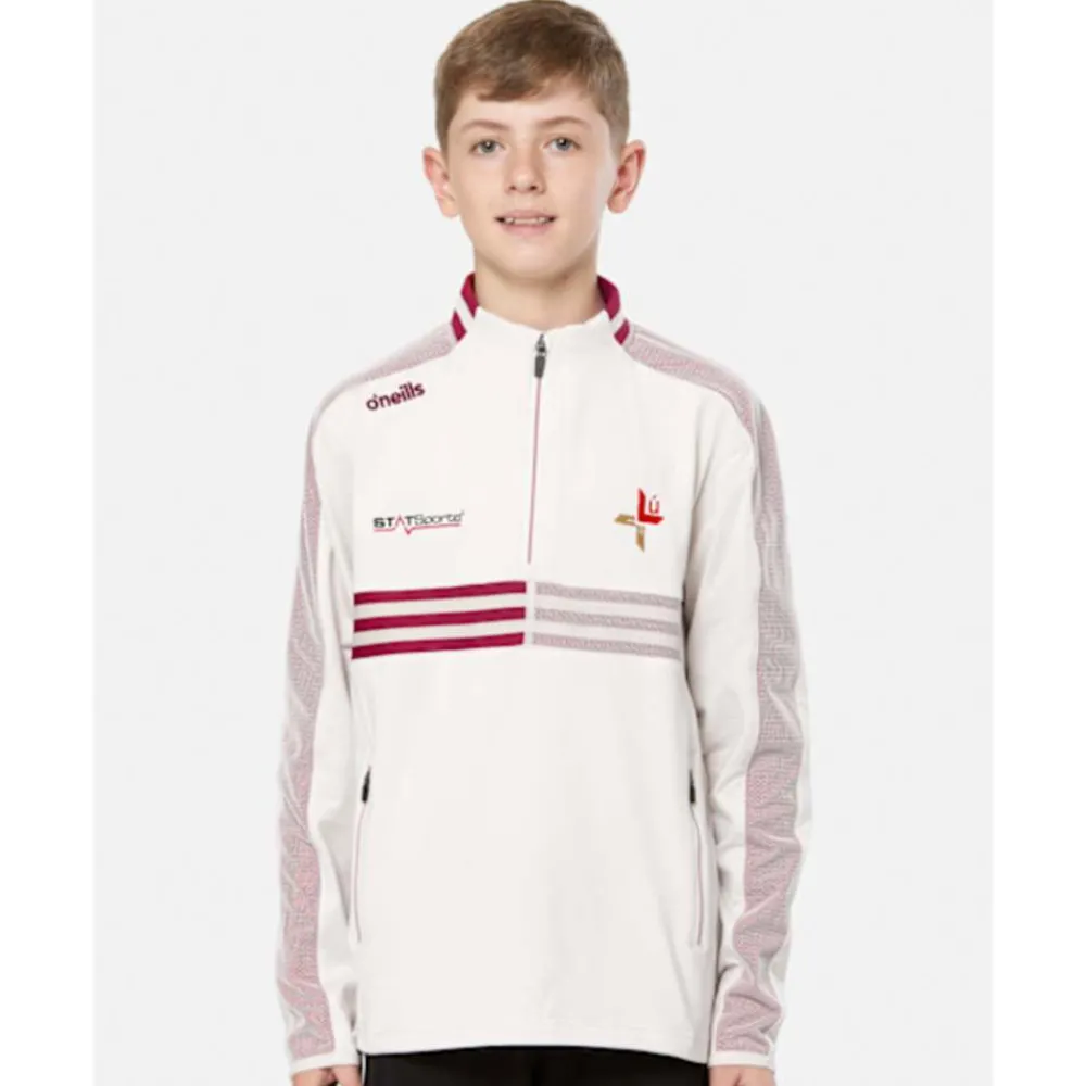 Sale O'Neills Kids Louth Nepal Half Zip Top White
