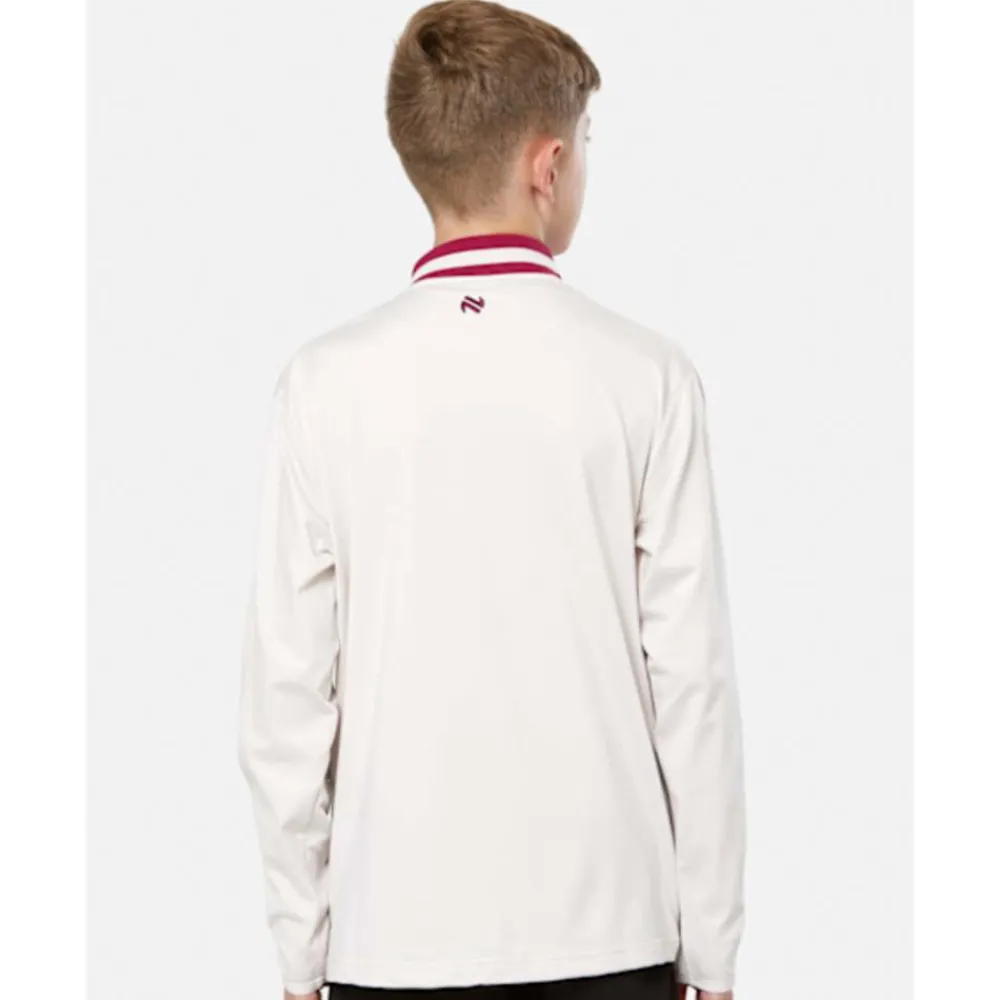 Sale O'Neills Kids Louth Nepal Half Zip Top White