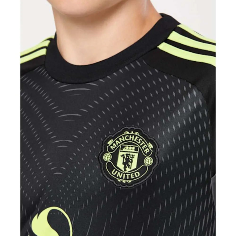 Outlet adidas Kids Manchester United 25/26 Goalkeeper Jersey Grey