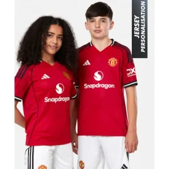 Hot adidas Kids Manchester United 25/26 Home Jersey Red