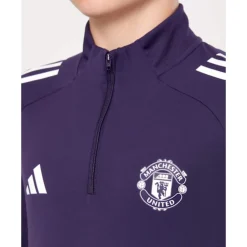 Best adidas Kids Manchester United Training Half Zip Top Purple