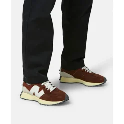 Hot New Balance Mens 327 Trainers Red