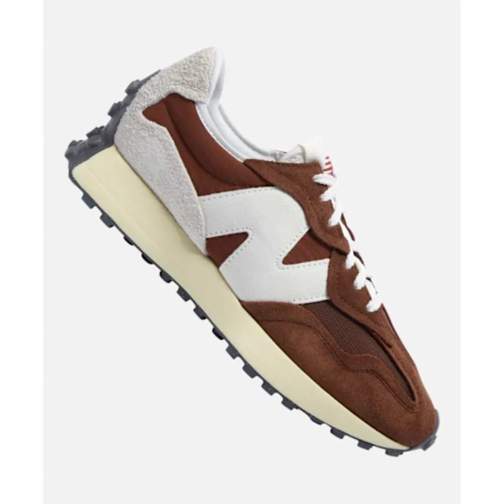 Hot New Balance Mens 327 Trainers Red
