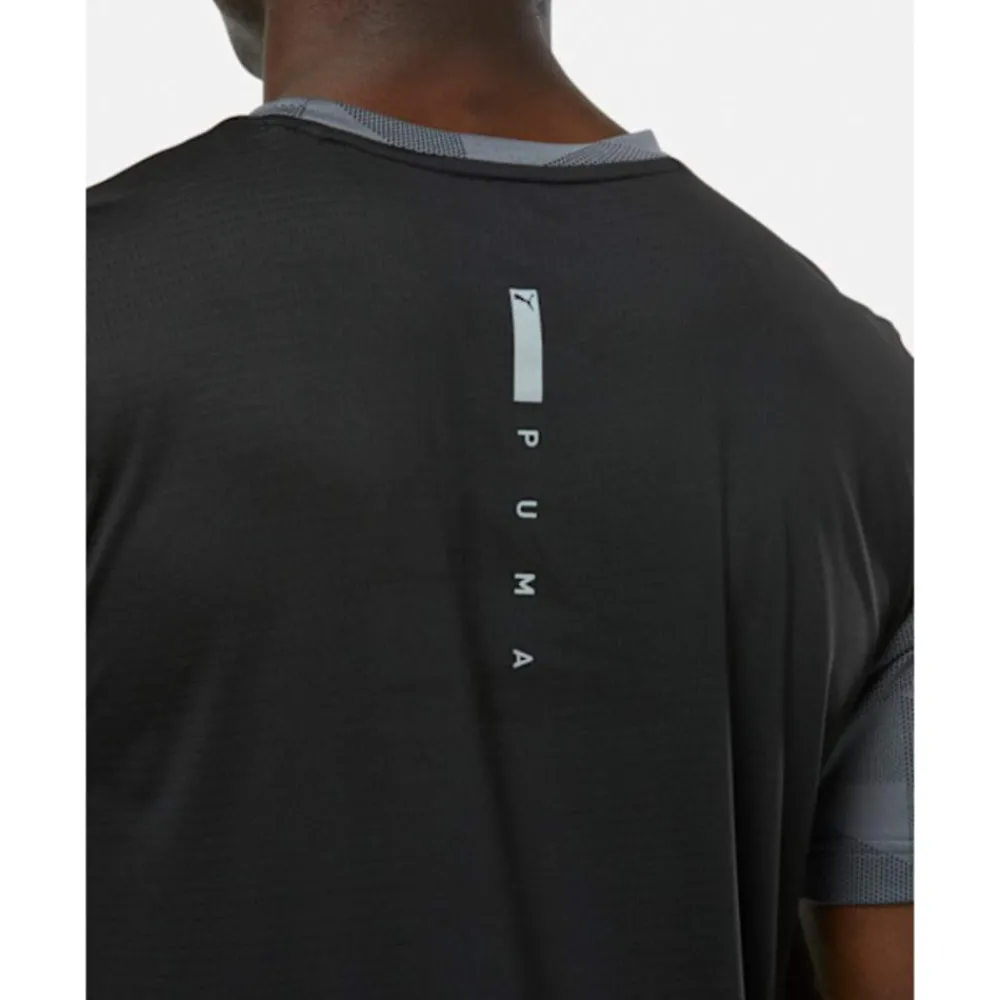 Fashion Puma Mens AOP Speed T-Shirt Black