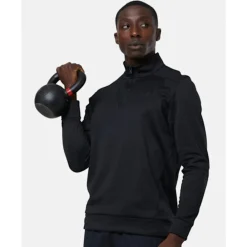 Online Under Armour Mens Armour Fleece Quarter Zip Top Black