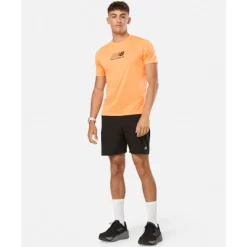 Clearance New Balance Mens Atheltic Graphic T-Shirt Orange