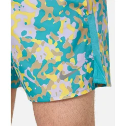 Outlet Nike Mens Challenger 5 Inch Print Woven Shorts Green