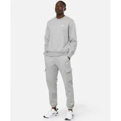New Nike Mens Club Cargo Pants Grey