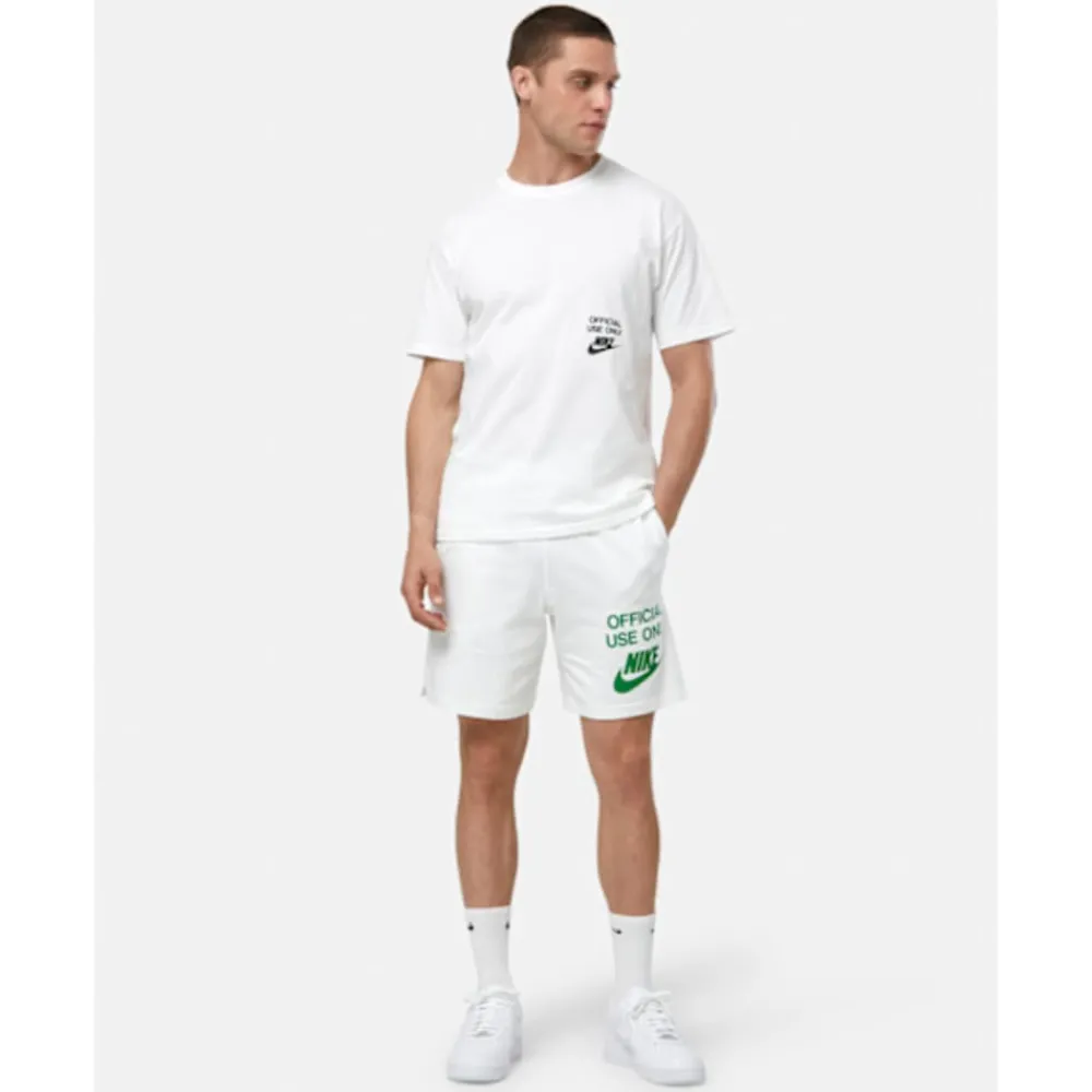 Discount Nike Mens Club Official Knit Shorts White