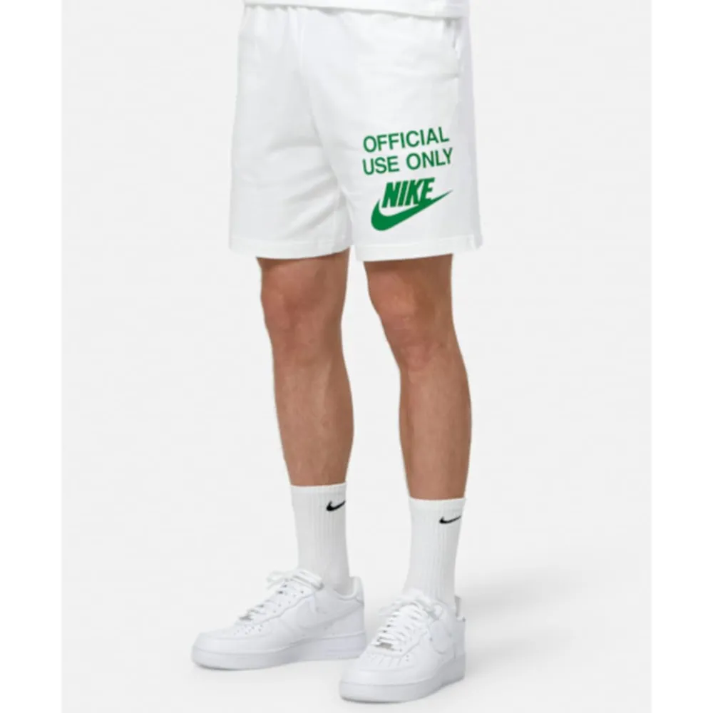 Discount Nike Mens Club Official Knit Shorts White