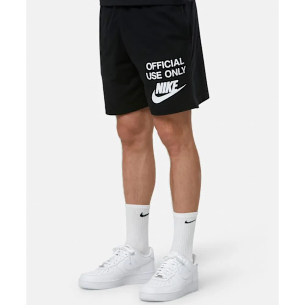 Clearance Nike Mens Club Official Knit Shorts Black