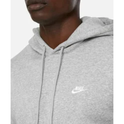 Best Nike Mens Club Pullover Hoodie Grey