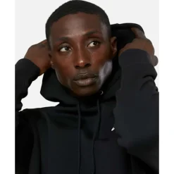 Best Nike Mens Club Pullover Hoodie Black