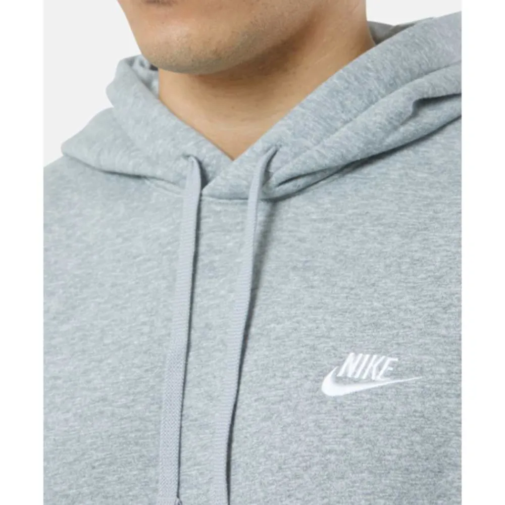 Sale Nike Mens Club Pullover Hoodie Grey