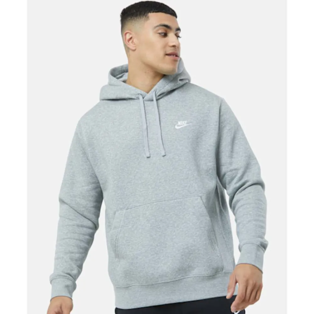 Sale Nike Mens Club Pullover Hoodie Grey