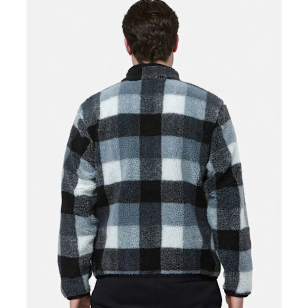Clearance Nike Mens Club Sherpa Half Zip Top Black