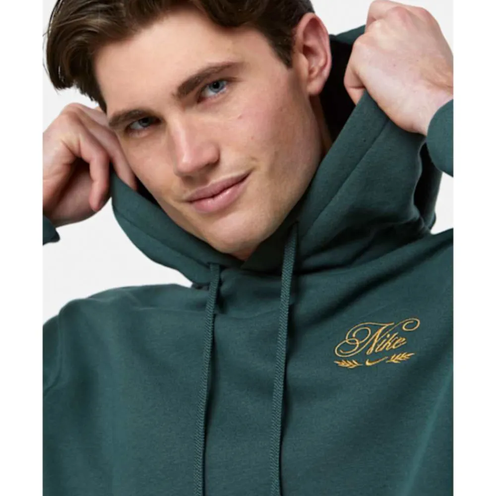 Hot Nike Mens Club Tis the Season Hoodie Green