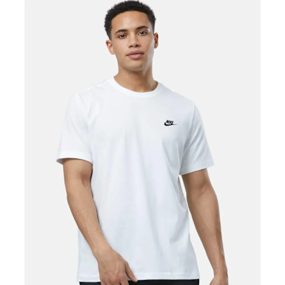 Online Nike Mens Club T-Shirt White