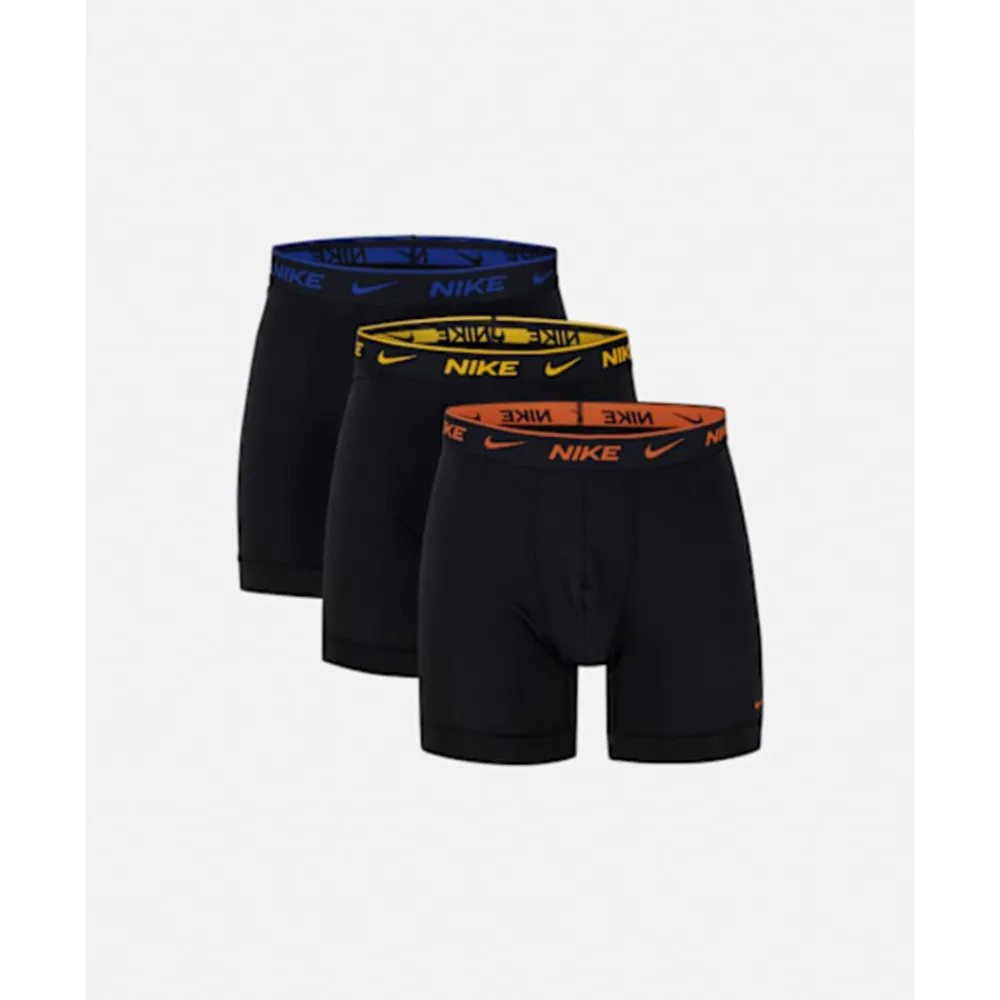 Outlet Nike Mens Cotton Boxer Brief 3pack Black