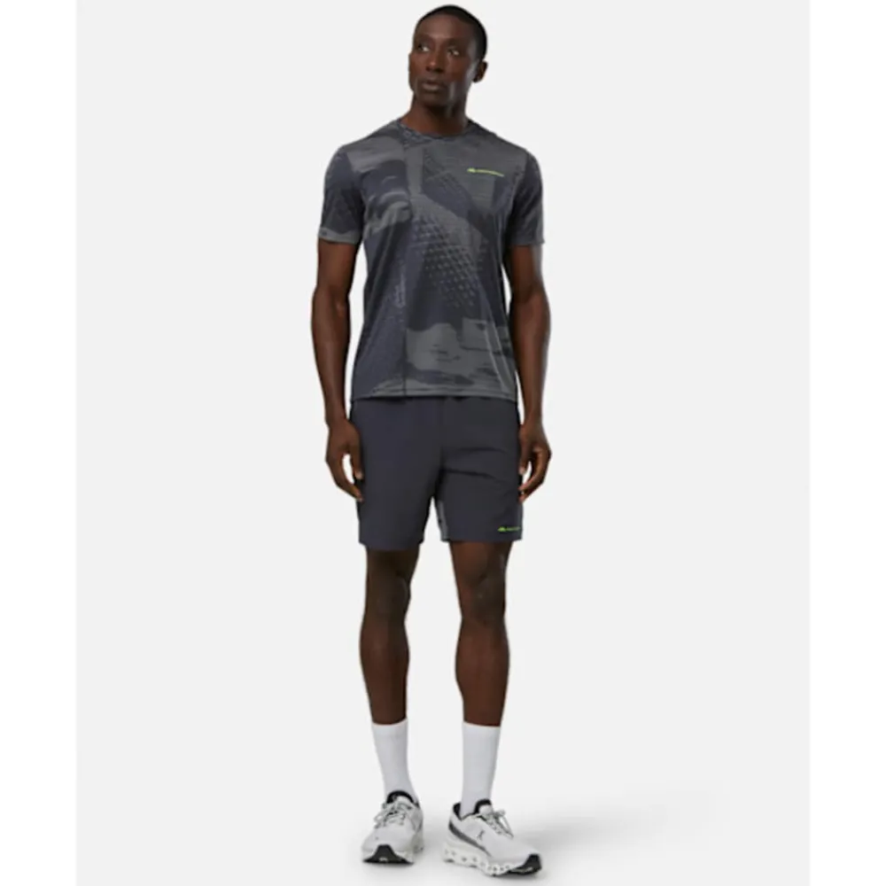 Outlet Monterrain Mens Divide Jacquard T-Shirt Grey
