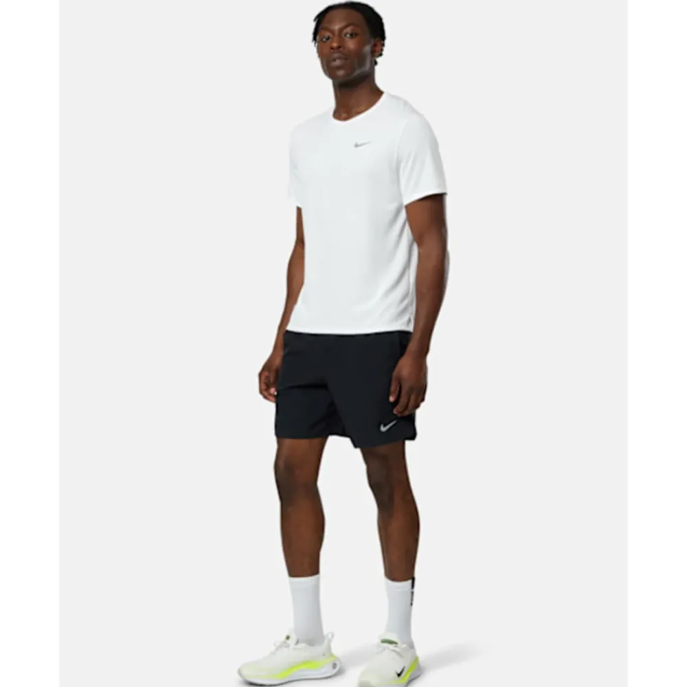 Best Nike Mens DriFit Miler T-Shirt White