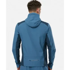 Clearance Monterrain Mens Dynamic Woven Hoodie Blue