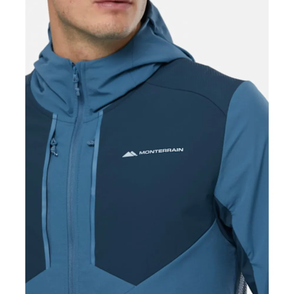 Clearance Monterrain Mens Dynamic Woven Hoodie Blue