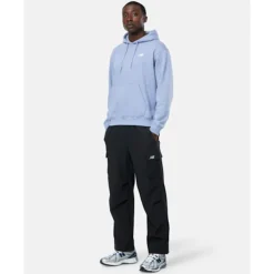 Best New Balance Mens Essential Fleece Hoodie Blue