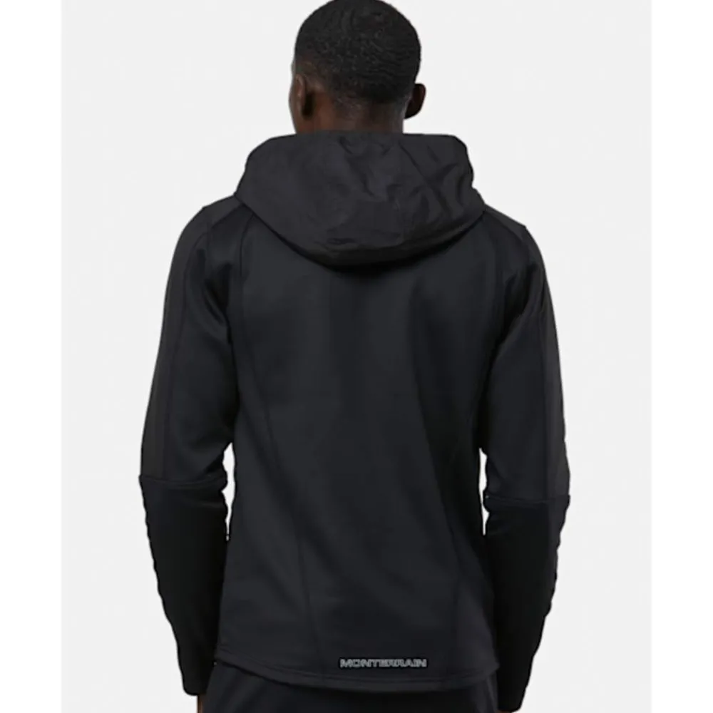 Fashion Monterrain Mens Explorer Poly Fleece Zip Hoodie Black