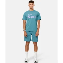 Discount Nike Mens Form Swoosh Shorts Blue