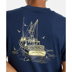 Clearance New Balance Mens Graphic T-Shirt Navy