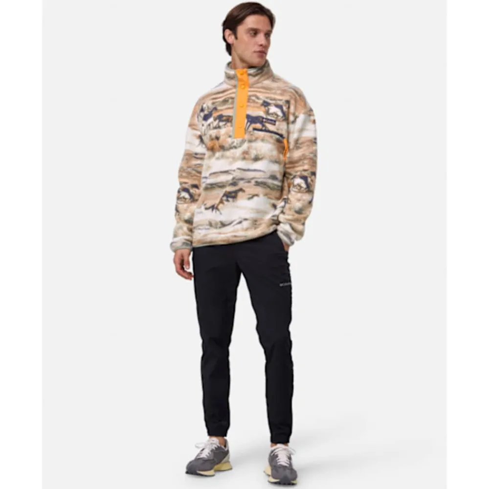 Outlet Columbia Mens Helvetia Snap Fleece Half Zip Top Yellow