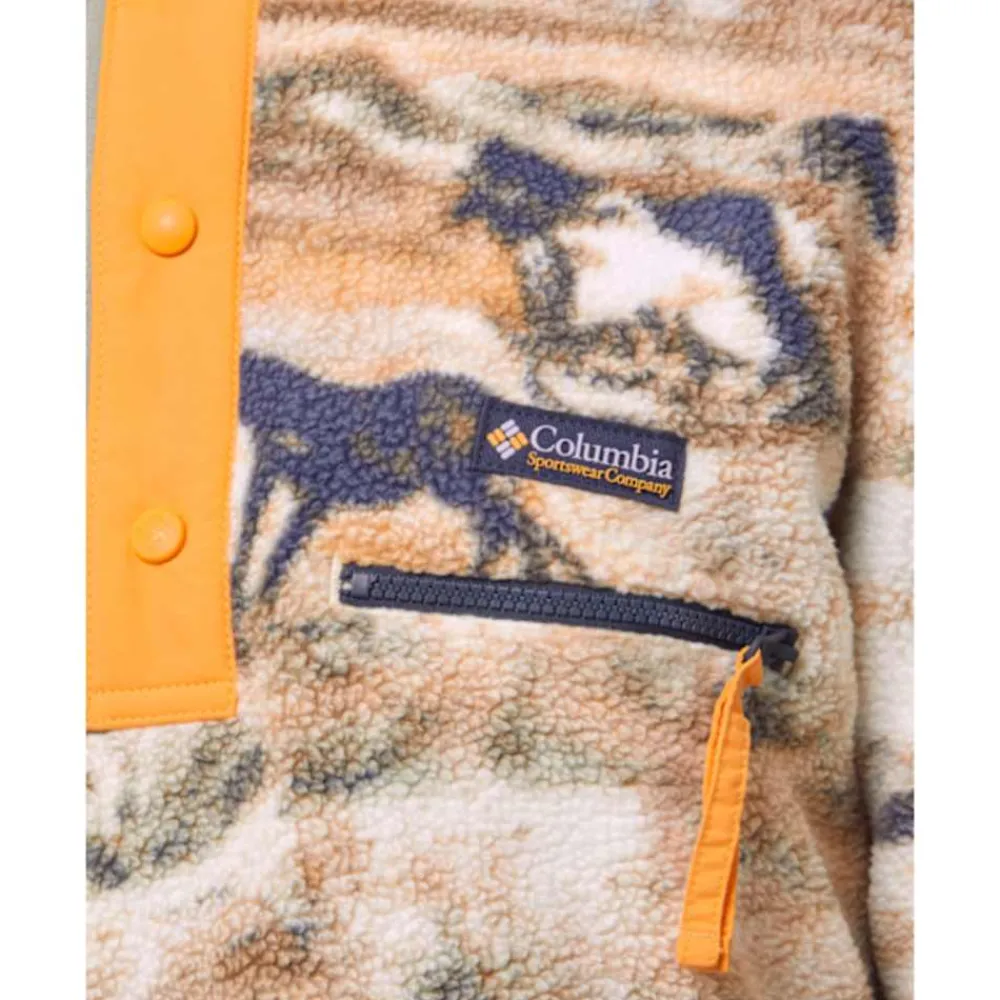 Outlet Columbia Mens Helvetia Snap Fleece Half Zip Top Yellow