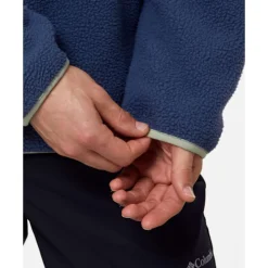 Online Columbia Mens Helvetia Snap Fleece Half Zip Top Navy