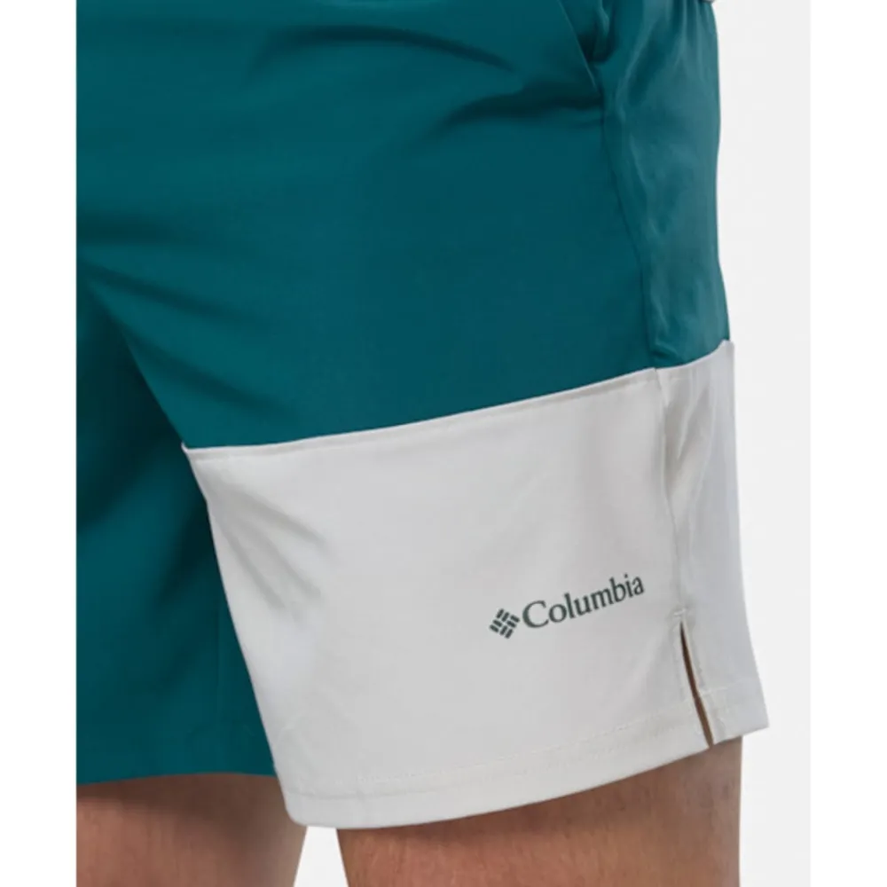 Online Columbia Mens Hike Colour Block Shorts Blue