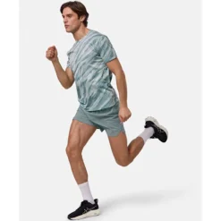 Best Asics Mens 5Inch Road Short Green